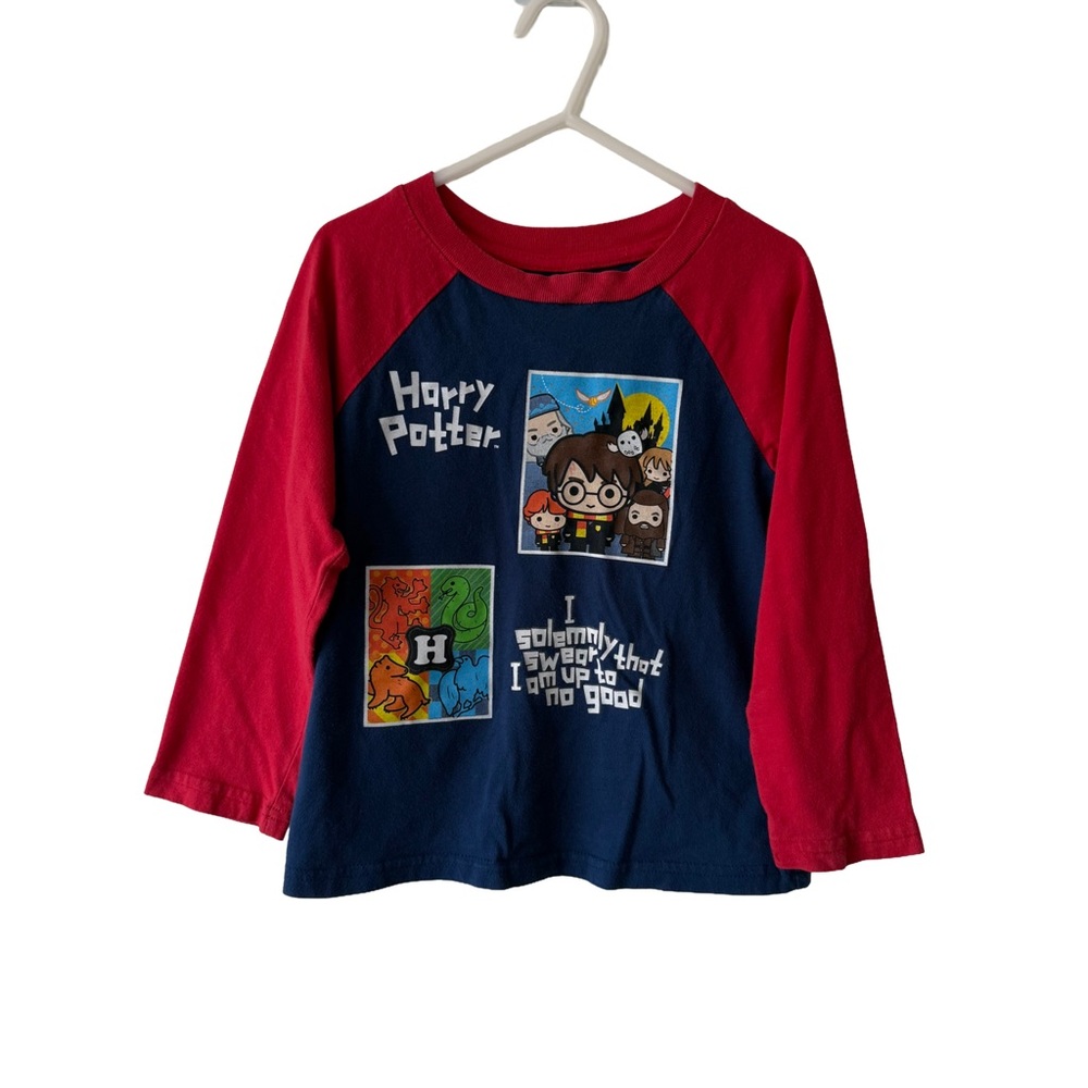 Kids Harry Potter Red and Navy Long Sleeve Tee 5T